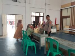 POLSEK LURAGUNG MELAKSANAKAN PATROLI MEMBERIKAN HIMBAUAN AGAR TETAP JAGA KEAMANAN