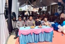 Polri Hadir di Tengah Masyarakat, Bhabinkamtibmas Polsek Ciawigebang Amankan Hajatan di Desa Salareuma