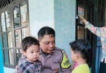 Dukung Pelayanan Kesehatan Masyarakat, Bhabinkamtibmas Desa Kapandayan Monitoring Posyandu di Dusun Wage Desa Kapandayan