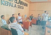 Cegah Karhutla, Bhabinkamtibmas dan Babinsa Desa Kapandayan Koordinasi dengan Aparatur Desa