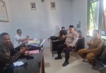 Antisipasi Karhutla, Bhabinkamtibmas Koordinasi dengan Aparatur Pemerintah Desa Ciomas