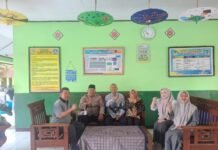 Silaturahmi Kamtibmas, Polsek Ciawigebang Pererat Kemitraan dengan Guru SMP Negeri 4 Ciawigebang