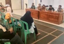 Bhabinkamtibmas Polsek Cidahu Polres Kuningan Monitoring Giat Musrenbang Desa Nanggela