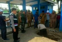 Kapolsek Cidahu Hadiri Peletakan Batu Pertama Pembangunan Proyek Revitalisasi Pasar Desa Cidahu