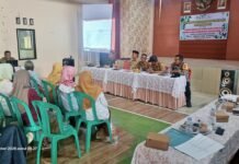 Bhabinkamtibmas Polsek Cidahu Aipda Ohid Abdul Wahid Monitoring Acara Musrenbang Desa Cihideung Girang