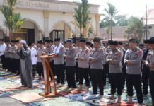 Bermunajat di Tengah Kemarau, Polres Kuningan Gelar istisqo Istighosah Bersama