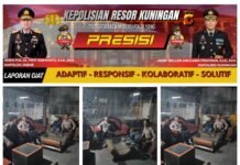 POLSEK KRAMATMULYA LAKSANAKAN PATROLI WILAYAH JAGA KEAMANAN LINGKUNGAN MELALUI SAMBANG HUMANIS DI WILAYAH HUKUM