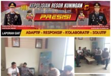 Polsek Kramatmulya Polres Kuningan Kembali Laksanakan patroli kewilayahan guna mengantisipasi terjadinya tindak kriminalitas di Wilayah Hukum