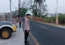 Antisipasi Euforia Pasca Laga Klasik Persib vs Persija, Plt. Kapolsek Mandirancan Iptu Arip Rahmansyah Pimpin Patroli KRYD Sore Hari