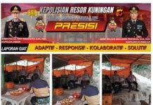 Polsek Kramatmulya Melaksanakan Patroli Dialogis Bangun Kesadaran Kolektif Warga dalam Menjaga Kamtibmas di Wilayah Desa Pajambon