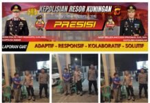 Polsek Kramatmulya Melaksanakan Patroli Malam Antisipasi tindak kriminalitas dan Gangguan Kamtibmas Sambangi Warga Masyarakat Desa Cilaja