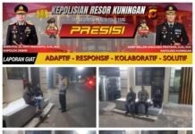 Polsek Kramatmulya Melaksanakan Patroli Malam Antisipasi tindak kriminalitas dan Gangguan Kamtibmas Sambangi Warga Masyarakat Desa Widarasari
