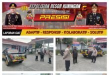 Patroli Siang Polsek Kramatmulya Melaksanakan antisipasi terjadinya Gangguan Kamtibmas dan tindak kriminalitas Sambangi Warga Masyarakat Desa Kalapagunung