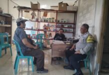 Kawal Ketahanan Pangan, Aiptu Mohamad Sandi Waluyo Sambangi Poktan Harapan Mulya Desa Seda Pantau Pupuk Subsidi
