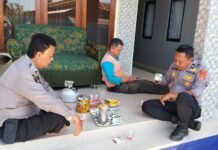CEGAH KARHUTLA DI MUSIM KEMARAU, BHABINKAMTIBMAS DESA NANGKA SAMBANG WARGA BINAAN