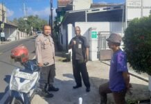 personil polsek cigugur patroli dialogis monitoring apotek amelia sukamulya , himbau jaga kamtibmas