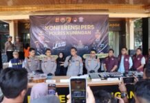 Tim URC Satreskrim Polres Kuningan Ringkus Dua Pelaku Curanmor Spesialis Rumah dan Garasi