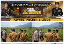 Cegah Balap Liar dan Pencurian Kendaraan, Polsek Cilimus Sambangi Warga Bandorasa Wetan
