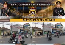 Polsek Cilimus Laksanakan PH Rawan Pagi, Arus Lalu Lintas di SMPN 1 Cilimus Berjalan Lancar