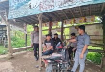 Ciptakan Situasi Kondusif, Polsek Cidahu Patroli dan Ajak Ojeg Pangkalan Jaga Kamtibmas