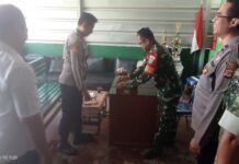 Polsek Ciawigebang Polres Kuningan Silaturahmi dan Ucapkan Selamat HUT TNI ke-81
