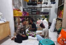 POLSEK CIWARU SAMBANG PEDAGANG PAKAN HEWAN TERNAK, PERKUAT KEMITRAAN DAN JAGA KAMTIBMAS