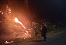 Sinergitas TNI-Polri Bersama Masyarakat Tangani Karhutla, Polsek Ciwaru Imbau Warga Waspada Kebakaran