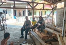 POLSEK LURAGUNG MELAKSANAKAN PATROLI MEMBERIKAN HIMBAUAN AGAR TETAP JAGA KEAMANAN
