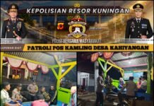 Kapolsek Pancalang Pimpin Patroli KRYD Dini Hari Sambangi Pos Kamling Desa Kahiyangan, Ajak Warga Tingkatkan Kewaspadaan dan Bersama Cegah C3 serta Gangguan Kamtibmas