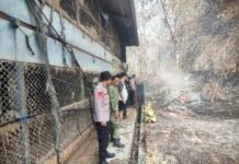 Polsek Pancalang Bersinergi dengan Damkar, Koramil, Pemdes dan Warga Padamkan Kebakaran Lahan di Rajawetan