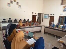 Bhabinkamtibmas Desa Sidaraja Hadiri Rapat Koordinasi Posyandu