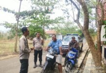 Anggota Patroli Polsek Cidahu Polres Kuningan Himbau Masyarakat Antisipasi Terjadinya Curanmor