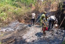 Gerak Cepat TNI-Polri dan Warga dalam Penanganan Kebakaran Lahan di Desa Kadurama