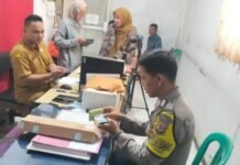 Bhabinkamtibmas Desa Karangkamulyan Polsek Ciawigebang Koordinasi IKD Dukung Tugas Agen PERLINSOS