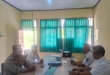 Polsek Ciawigebang Koordinasi dengan SMPN 1 Ciawigebang Jelang Sosialisasi SPMB SMA Kemala Taruna Bhayangkara