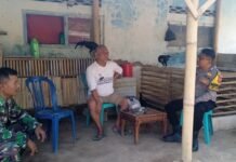 Sinergitas TNI-Polri, Bhabinkamtibmas dan Babinsa Desa Kadurama Silaturahmi Kamtibmas dengan Tokoh Masyarakat