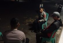 Cegah Kriminalitas Malam Hari, KSPKT 2 Polsek Ciawigebang Tingkatkan Patroli KRYD dan Sambang Satpam Toko Aneka Sandang