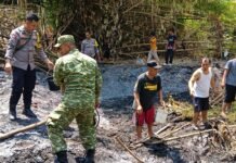 Polsek Ciawigebang Bersama Koramil dan Warga Sigap Tangani Kebakaran Lahan di Desa Kadurama