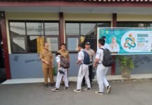 PS. Panit 2 Samapta Polsek Ciawigebang Sambangi SMP Negeri 1 Ciawigebang, Pererat Silaturahmi dengan Dunia Pendidikan