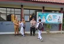 PS. Panit 2 Samapta Polsek Ciawigebang Kunjungi SMP Negeri 1 Ciawigebang, Wujud Kedekatan Polri dengan Sekolah
