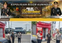 Polsek Kramatmulya Melaksanakan patroli Siang antisipasi terjadinya Gangguan Kamtibmas dan tindak kriminalitas di Wilayah Hukum