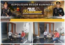 Kegiatan Silaturahmi/ Sambang Kapolsek Kramatmulya ke Tokoh Masyarakat Desa Cilowa