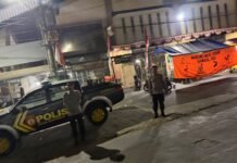 Antisipasi Pecah Kaca Hingga Geng Motor, Unit Patroli Polsek Mandirancan Dipimpin Aiptu Ajat Sudrajat Giatkan Patroli KRYD Malam di Pasar Pancur Desa Sukasari