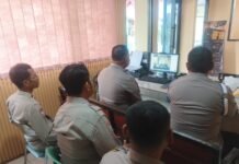 Giat Zoom Binrohtal Polsek Mandirancan, Kapolsek IPTU Iid Nurdin, S.H. Bawa Pesan Penguatan Mental dan Etika Pelayanan Polri
