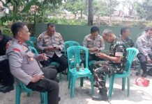 Mempererat Tali Persaudaraan, Kapolsek Mandirancan Beserta Jajaran Hadirkan Kejutan Istimewa HUT TNI Ke-81 Bagi Koramil 1514 Pancalang