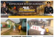 Sinergi Tanpa Batas, Jajaran Polsek Kramatmulya Bersama Perangkat Desa Cilowa Gelar Kerja Bakti Jumat Bersih