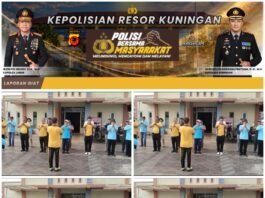 Perkuat Sinergitas, Polsek Kramatmulya dan Perangkat Desa Cilowa Gelar Olahraga Bersama demi Jaga Stamina dan Kamtibmas
