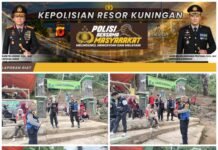 Polsek Kramatmulya Laksanakan Patroli Siang, antisipasi terjadinya Gangguan Kamtibmas dan tindak kriminalitas di OW Lembah Cilengkrang Desa Pajambon