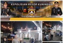 Polsek Kramatmulya Melaksanakan Patroli KRYD Malam Antisipasi tindak kriminalitas dan Gangguan Kamtibmas Sambangi Warga Desa Karangmangu
