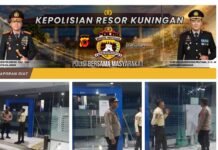 Polsek Kramatmulya Melaksanakan Patroli KRYD Malam Antisipasi tindak kriminalitas dan Gangguan Kamtibmas Sambangi Security Bank BRI Unit Kramatmulya